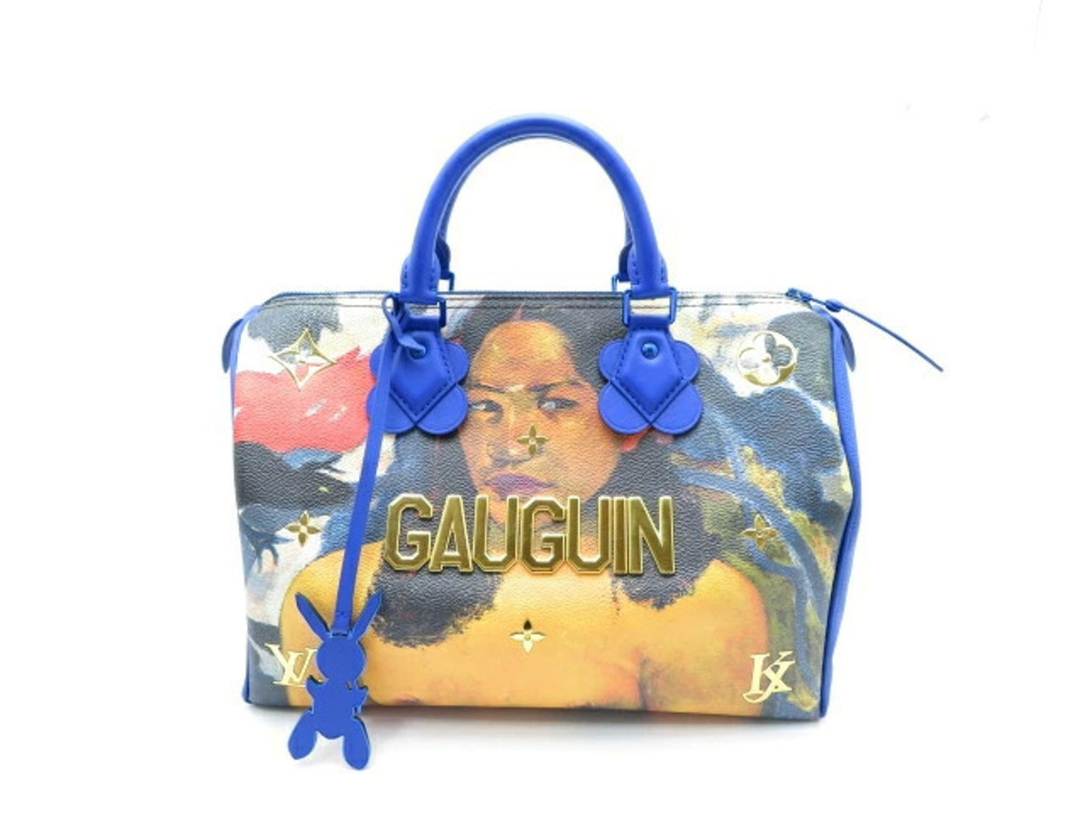 LOUIS VUITTON Speedy Handbag Canvas Masters Collection